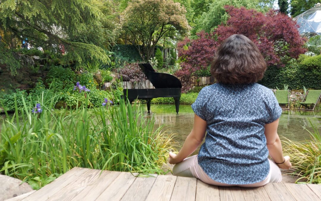 Cours yoga au jardin