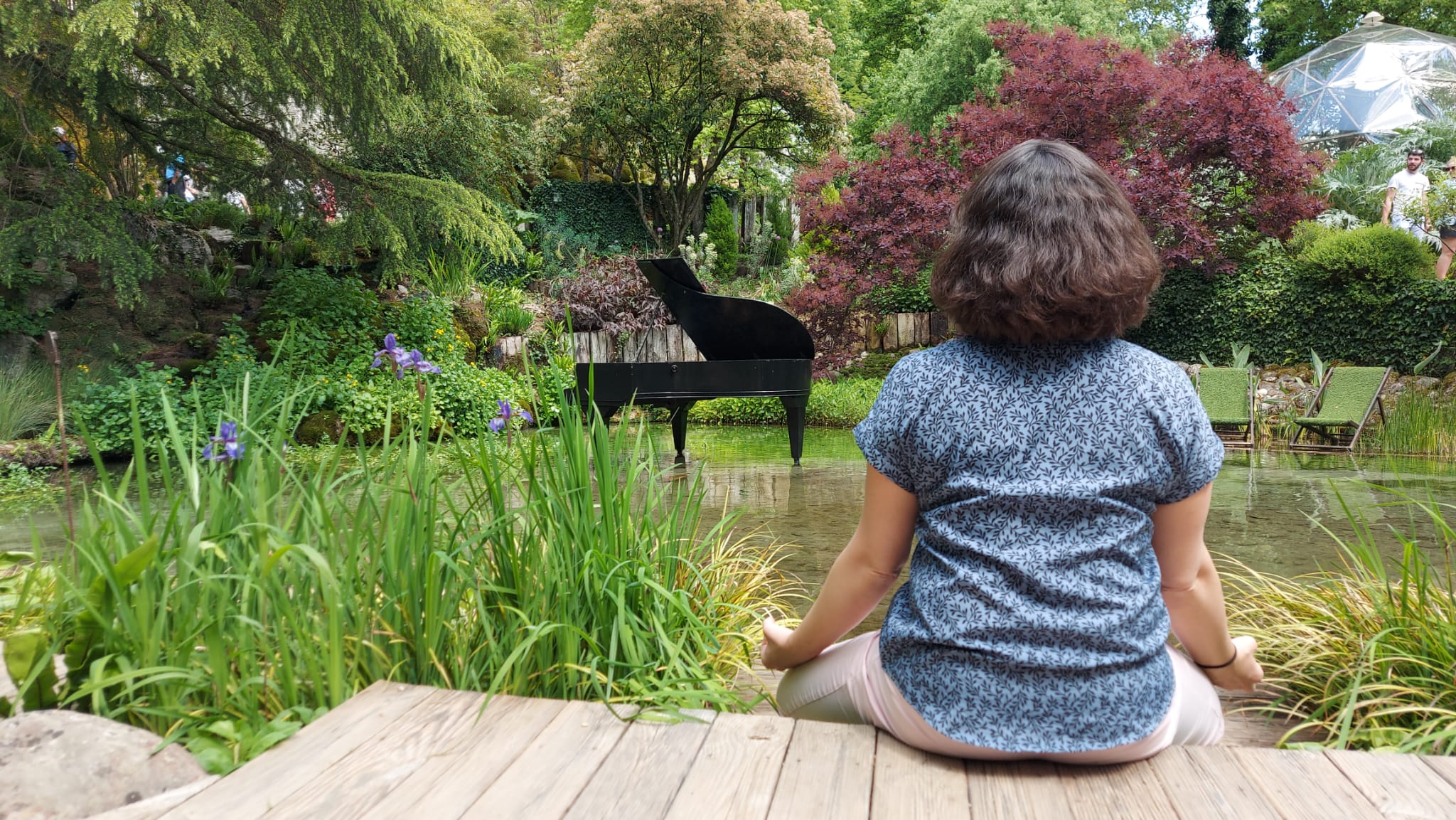 Cours yoga au jardin